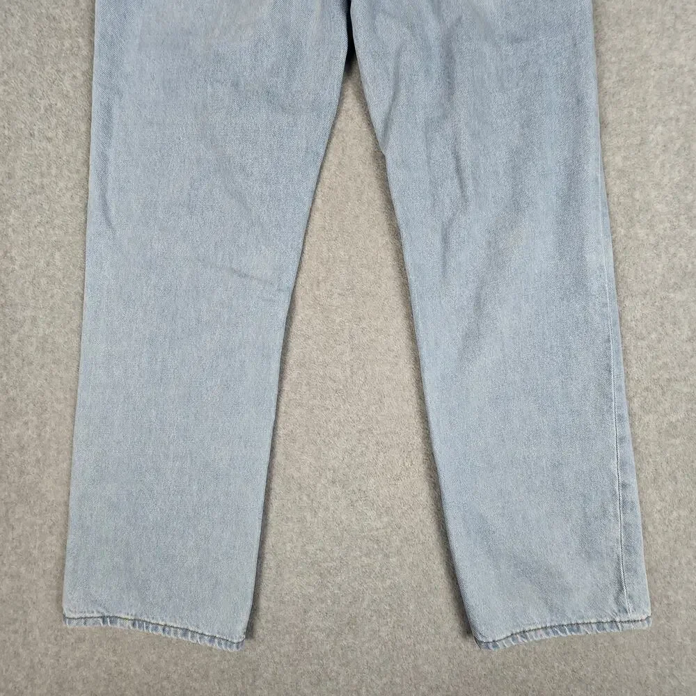 Old Navy Girls 16 Plus Light Wash Loose Jeans 32x30 Adjustable Waist